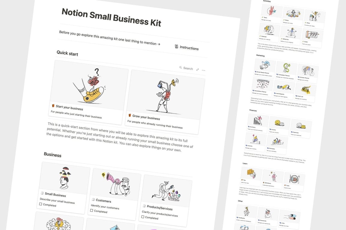 Notion Small Business Kit