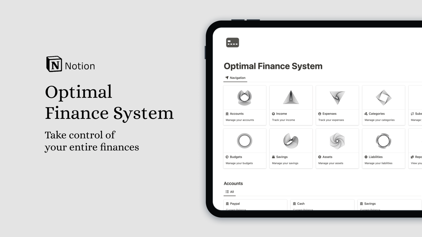 Notion Optimal Finance System