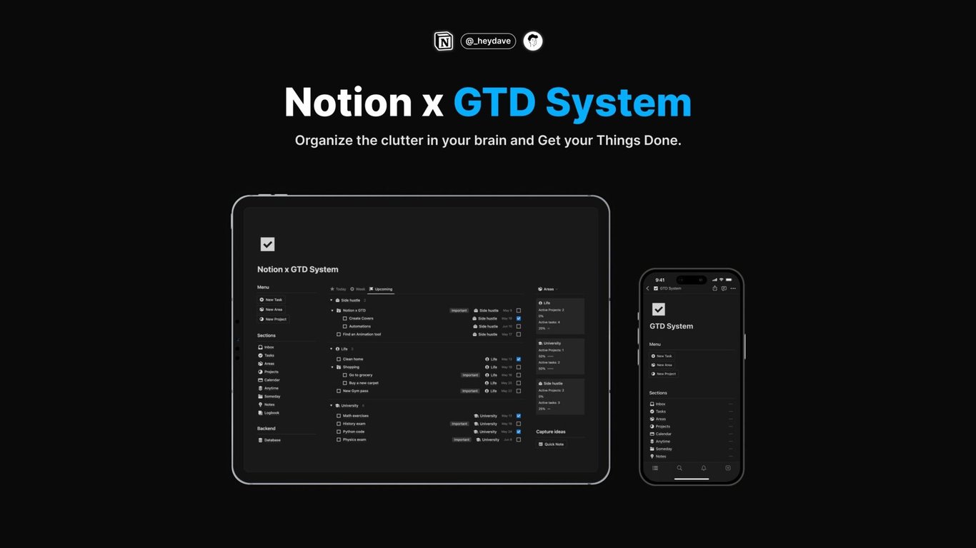 Notion x GTD System