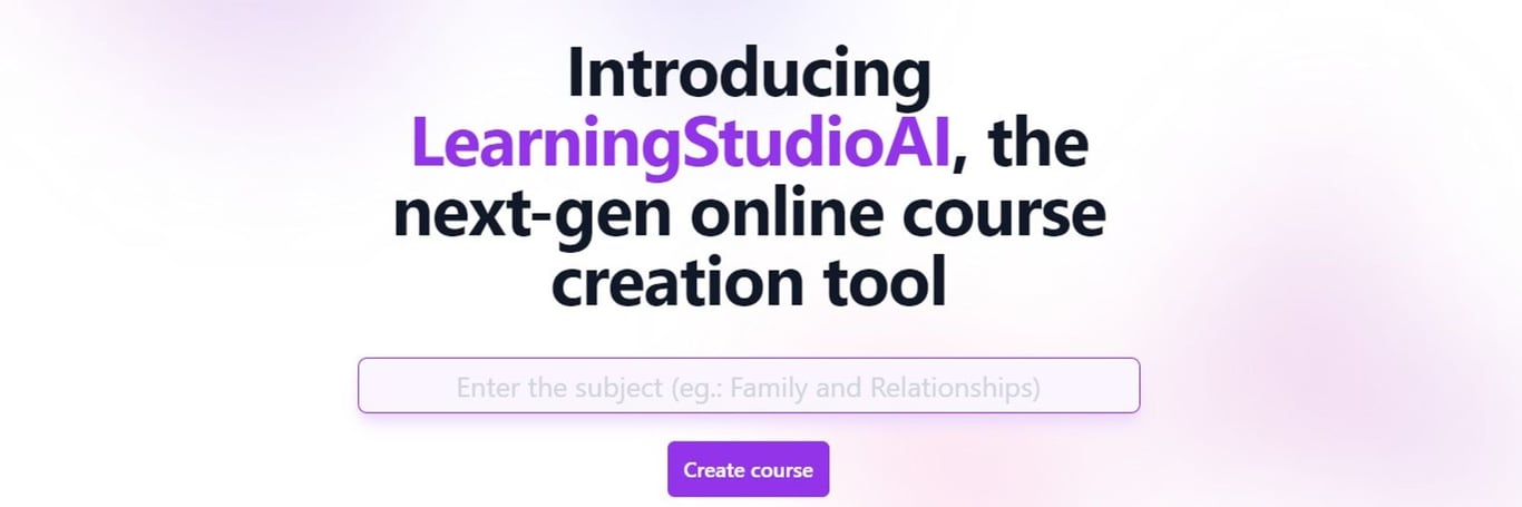 LearningStudioAI: Creación de Cursos con IA