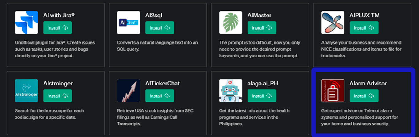 Plugin Alarm Advisor: Tu asesor de seguridad en ChatGPT
