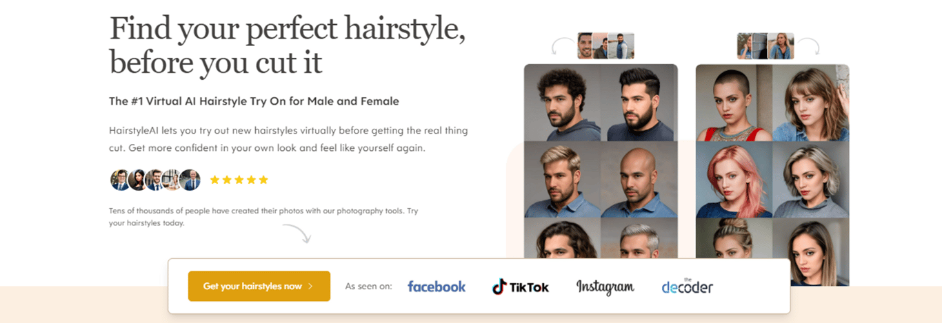 HairstyleAI: Prueba virtual de peinados con IA