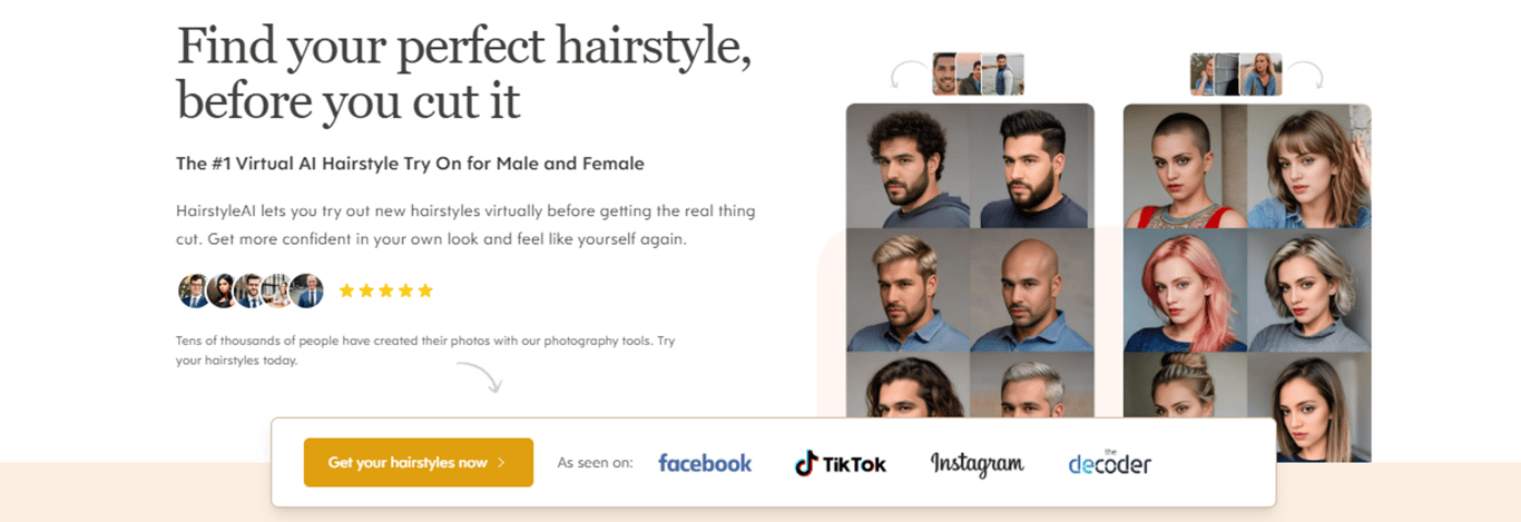 HairstyleAI: Prueba virtual de peinados con IA