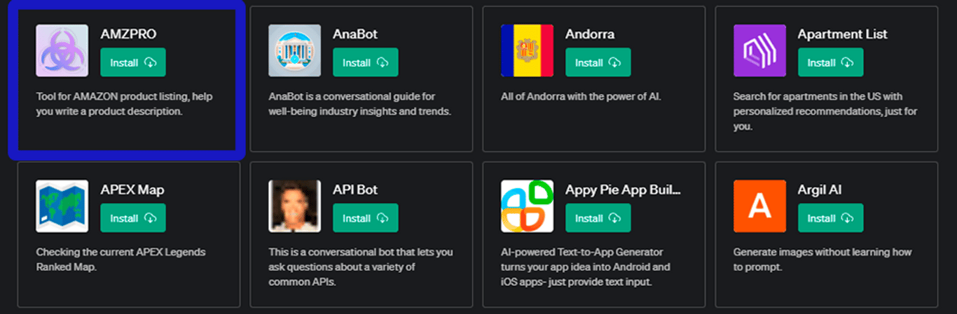 Plugin AMZPRO para ChatGPT: Mejora tus Listados de Amazon