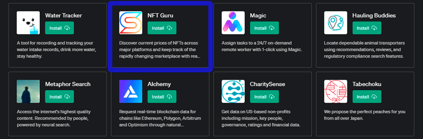 Plugin NFT Guru para ChatGPT: Tu guía en el mundo de los NFTs