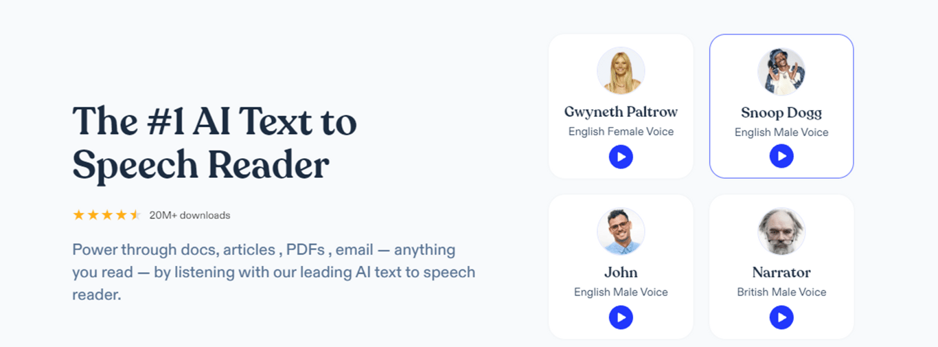Speechify: Tu Asistente de Lectura de Texto a Voz Impulsado por IA