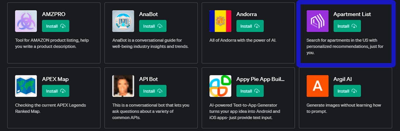 Plugin Apartment List para ChatGPT: Tu guía para encontrar un nuevo hogar