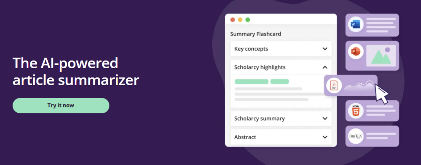 Scholarcy: Tu Resumidor de Artículos Potenciado por IA