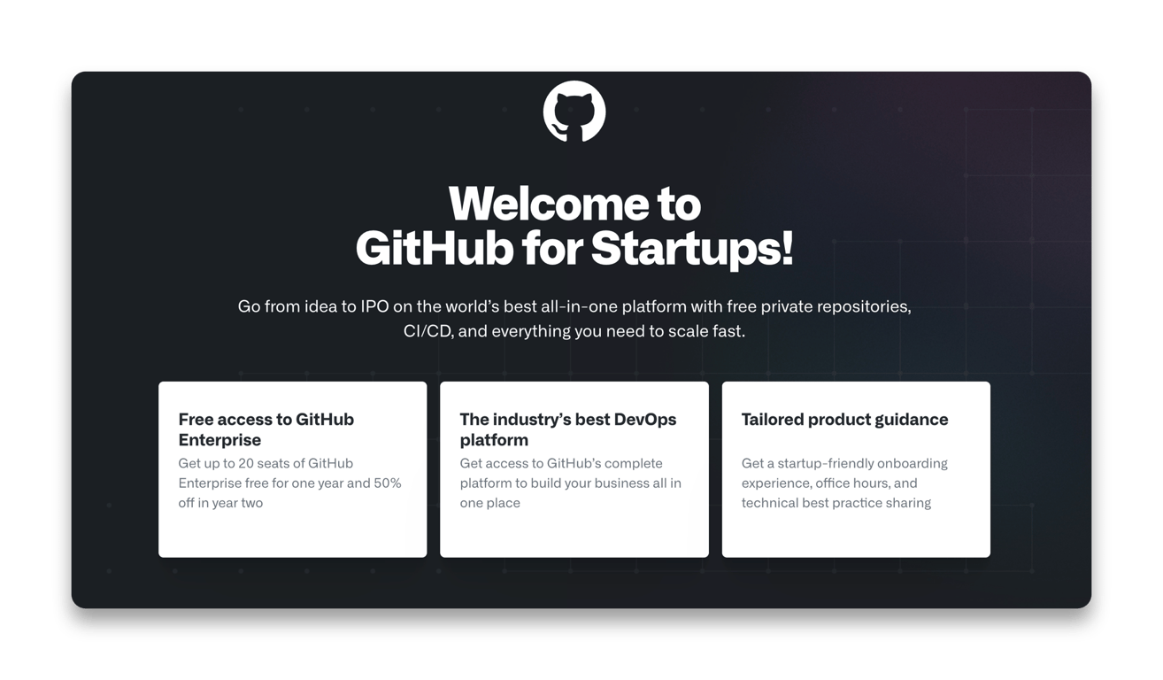 GitHub for Startups