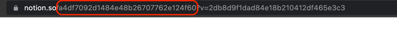 Notion Database URL