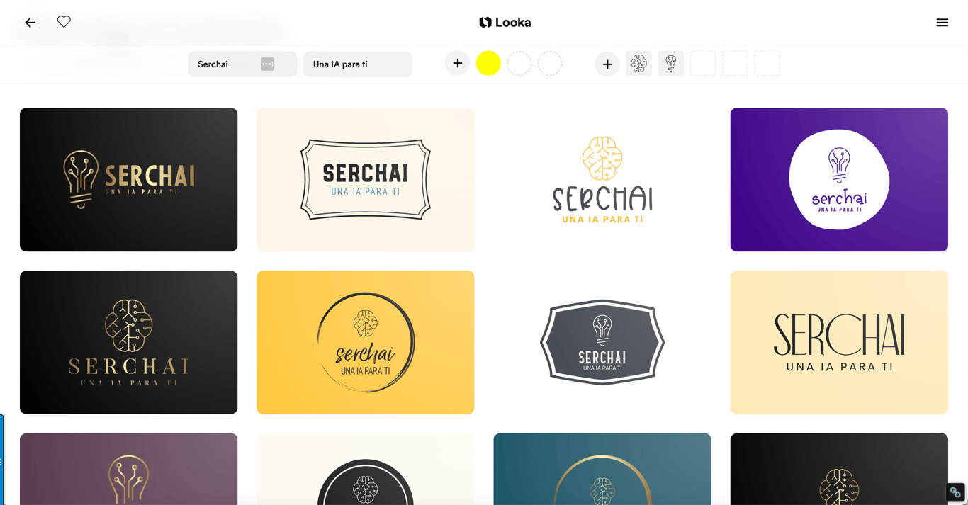 El Logo de Serchai está hecho con Looka