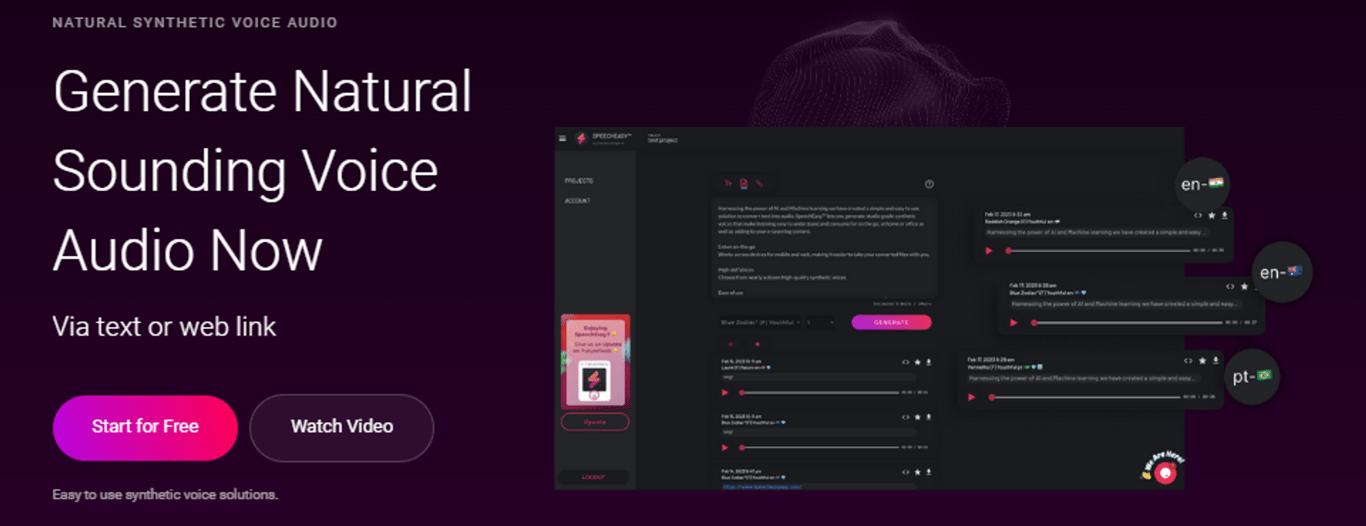 SpeechEasy: Tu solución de voz sintética de alta calidad