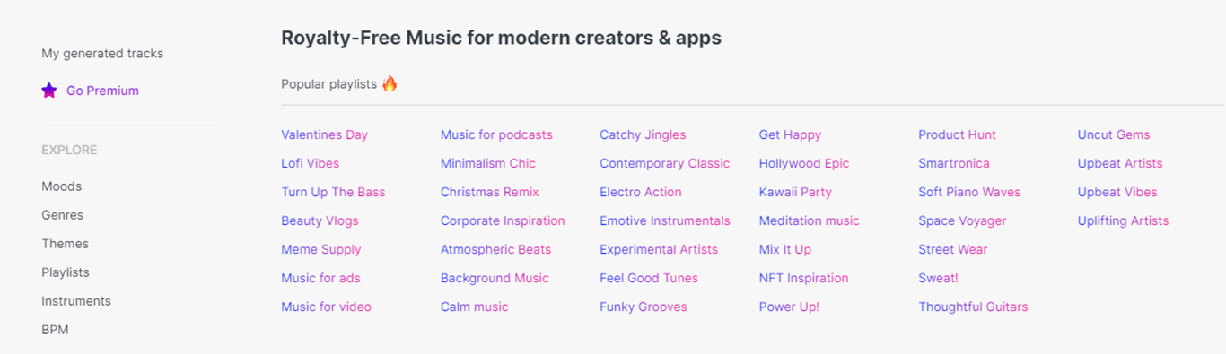 Mubert Render: Generación de música AI para creadores de contenido