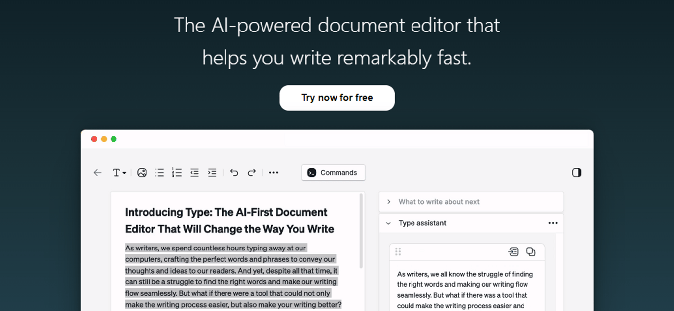 Type.ai: Mejora tu Escritura con la Ayuda de la IA