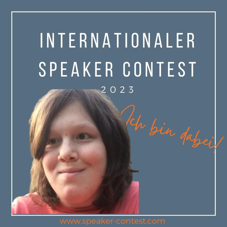 Saskia Bader als Teilnehmerin des International Speaker Contest 2023 bestätigt 