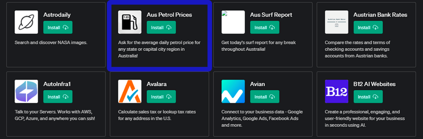 Plugin Aus Petrol Prices: Tu asistente de precios de gasolina en Australia