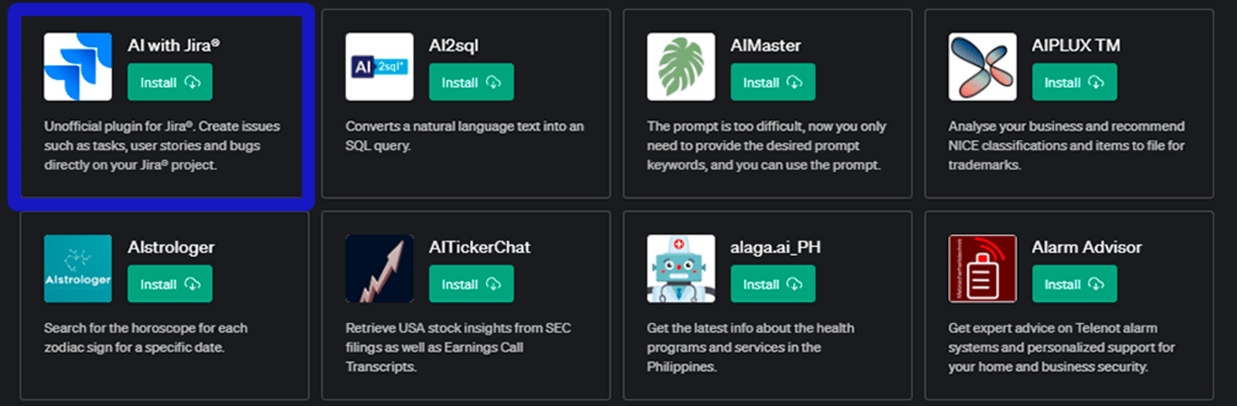 Plugin AI with Jira® para ChatGPT: Mejora tu Gestión de Proyectos