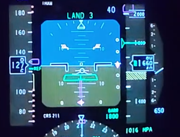 B747-400 BCF (GW 187.2t) - 40’ RA Ref:  +0.80s