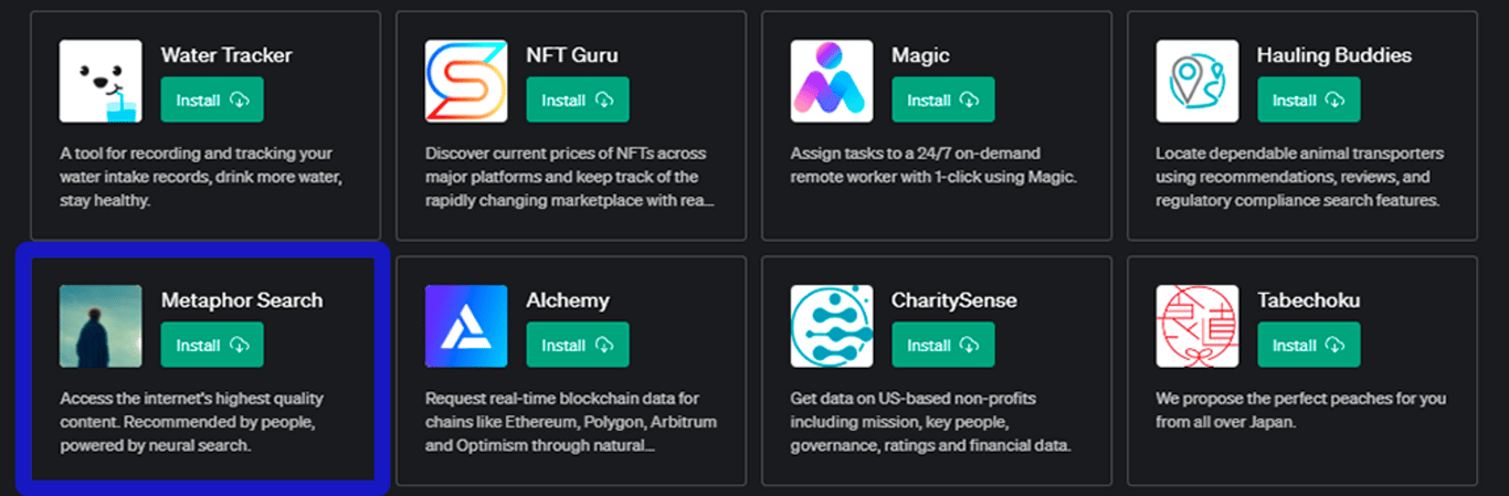 Plugin Metaphor Search para ChatGPT: Tu asistente para la búsqueda de contenido