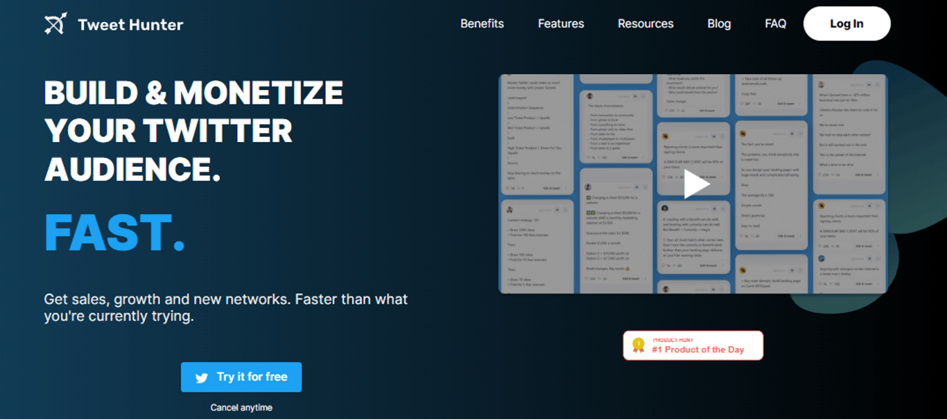 Tweet Hunter: La herramienta definitiva para crecer en Twitter