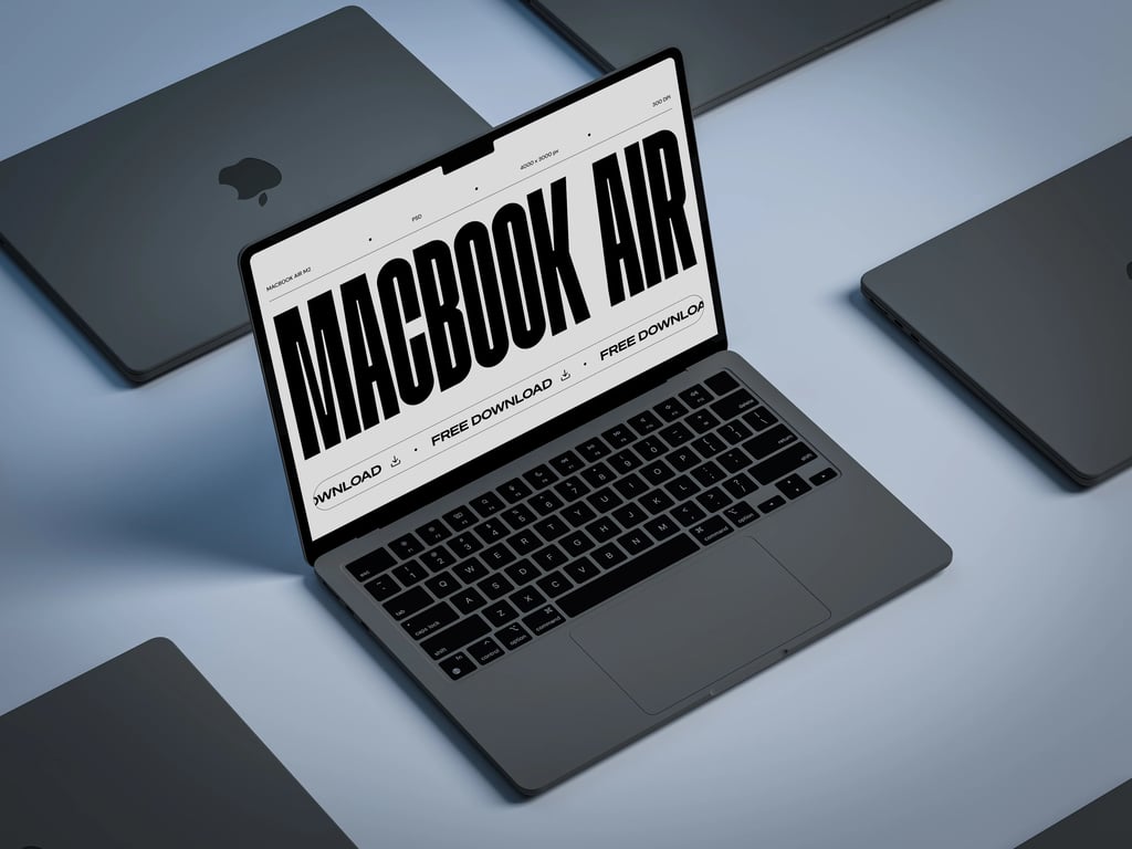Macbook Air M2 Mockup