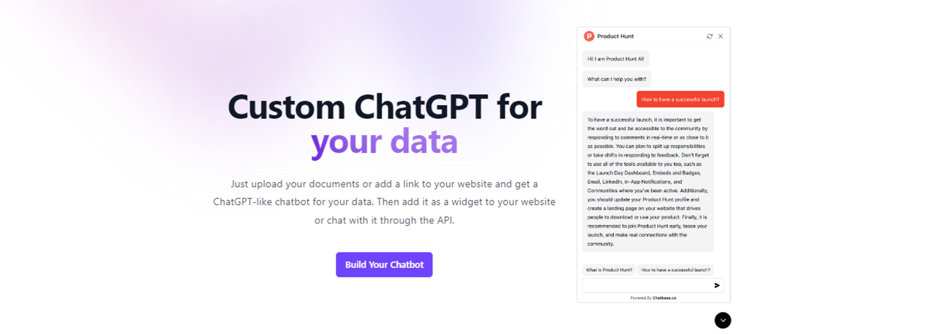Chatbase: Creación de chatbots personalizados para tu sitio web