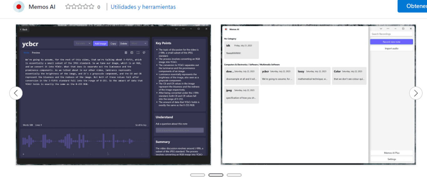 Memos AI: Grabación de notas y transcripciones precisas con IA