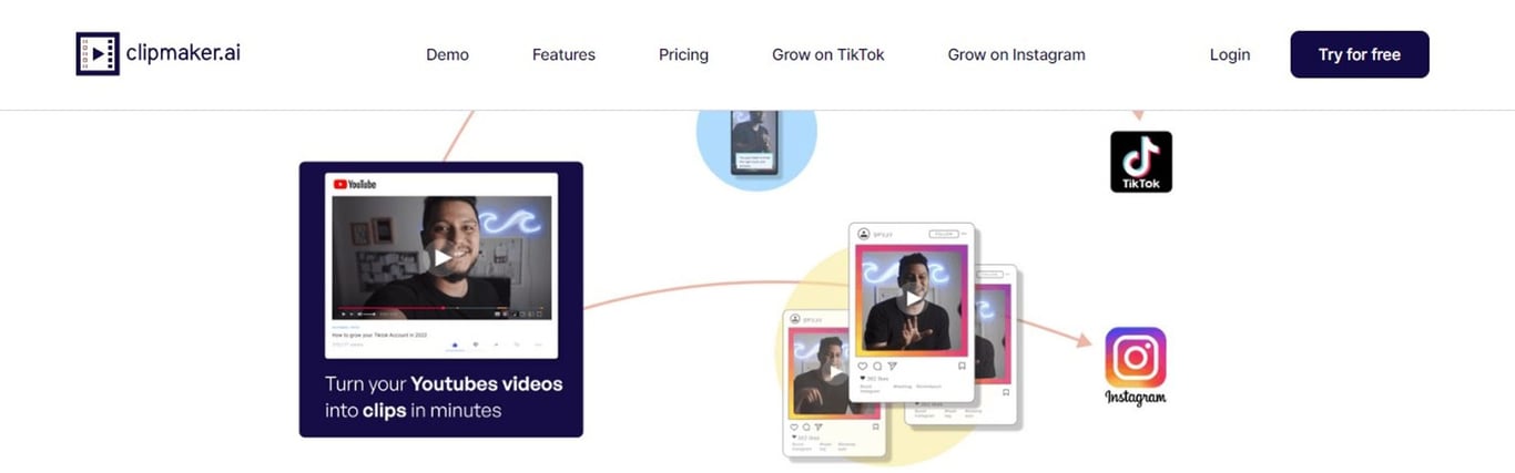 ClipMaker: Crece en TikTok e Instagram con tus Videos de YouTube