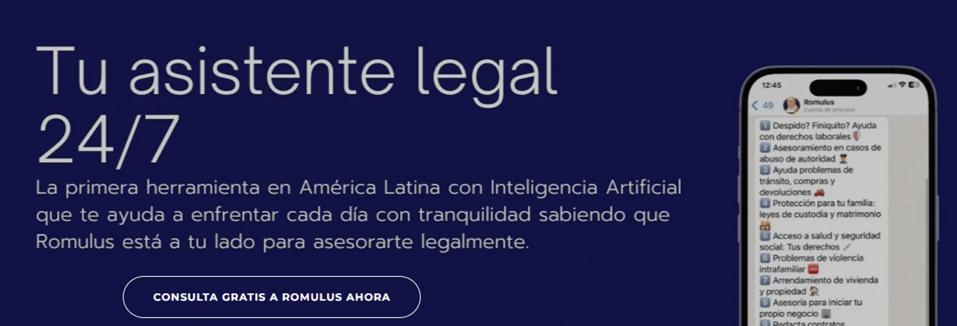 Romulus: Tu asistente legal con inteligencia artificial 24/7