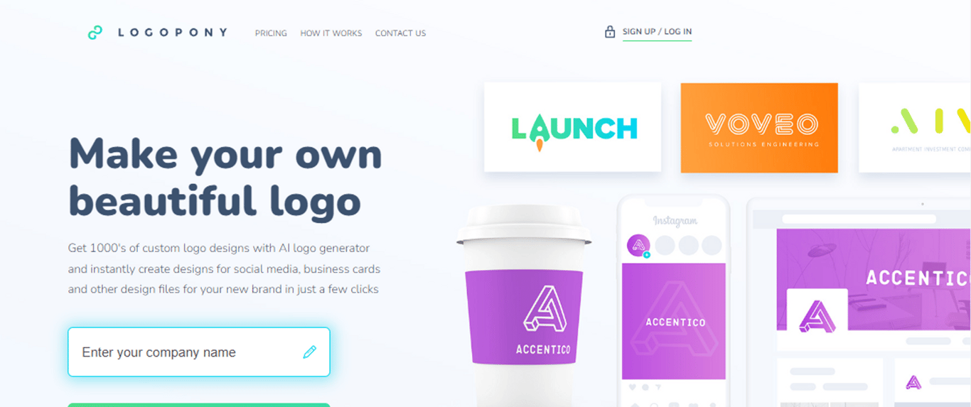 Logopony: Creación de logos impulsada por IA