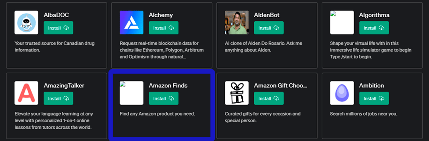 Plugin Amazon Finds para ChatGPT: Optimiza tu Negocio en Amazon