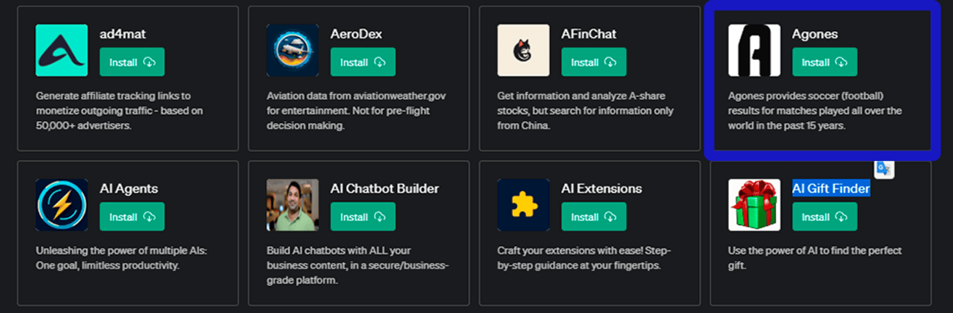 Plugin Agones para ChatGPT: ¡Revolucionando el Fútbol!