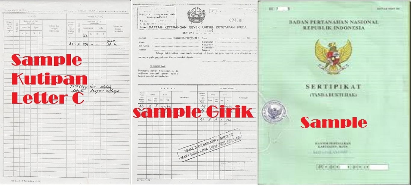 Peran PPT Terhadap Tanah, Girik, Petok, Kikitir dan Letter C