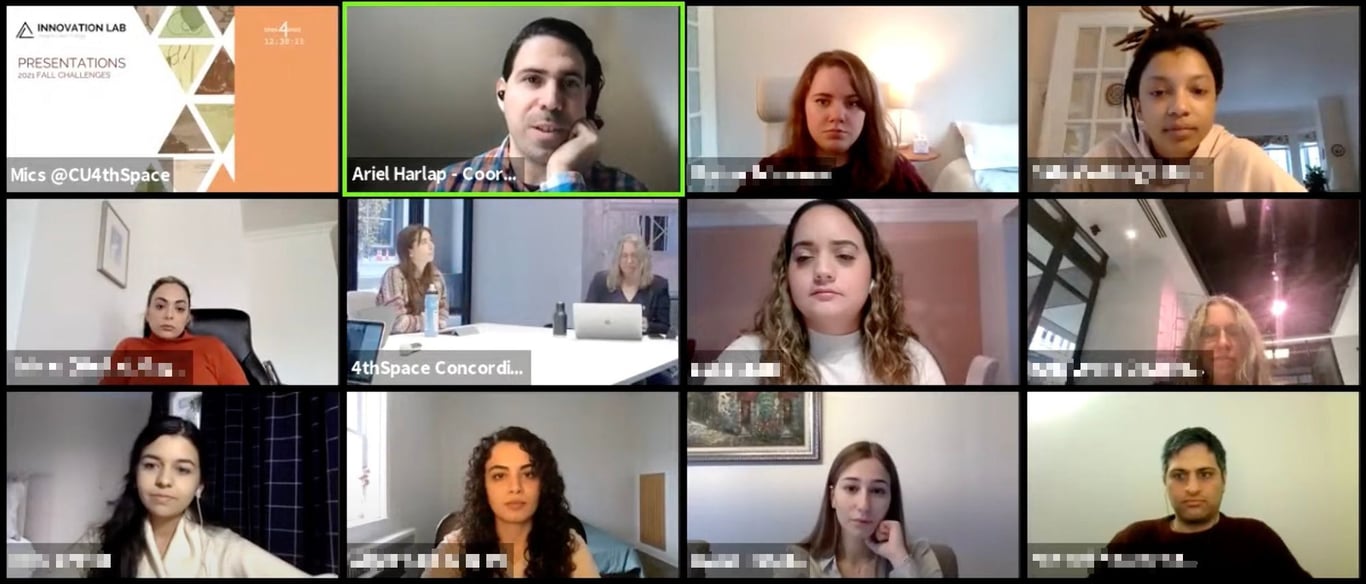 Learning design and facilitation for the Concordia University Innovation Lab