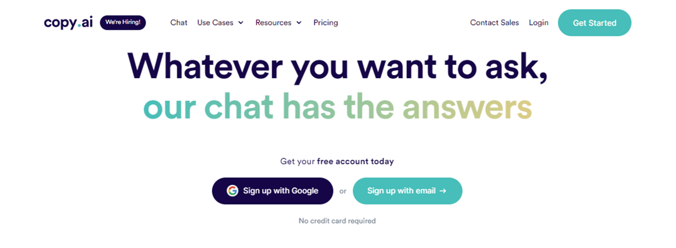 Copy.ai: Impulsa tu productividad con la IA