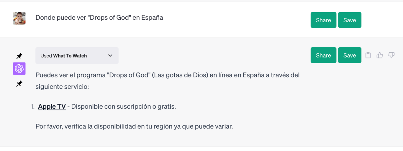 El plugin te dice sin error donde ofrecen una película o serie que buscas