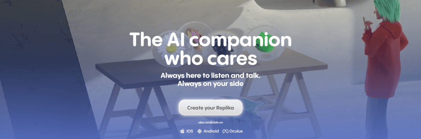 Replika: Tu compañero de IA siempre listo para escuchar y hablar