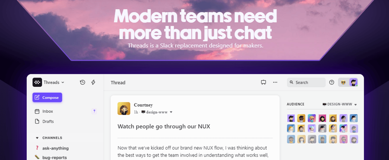 Threads: cómo mejorar la colaboración y la transparencia en tu equipo