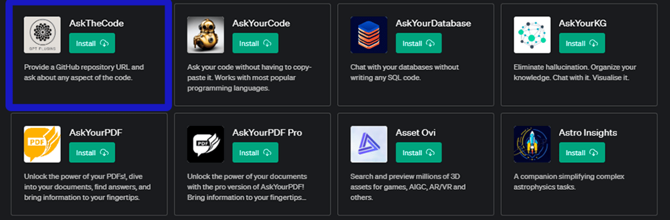 Plugin AskTheCode para ChatGPT: Tu guía personal de GitHub