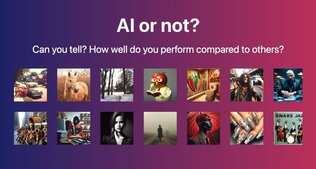 AI or Not game. Is this image real or AI? Can you tell? Take the test