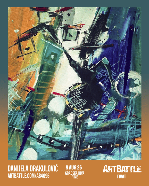 Promotional asset for Art Battle Tivat on August 9, 2026: ab4096_danijela drakulovic.png.