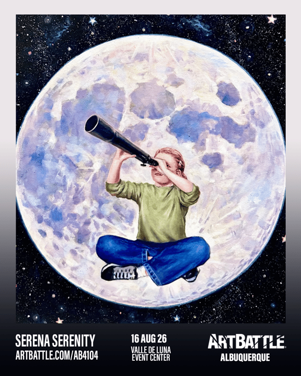 Promotional asset for Art Battle Albuquerque on August 16, 2026: ab4104_serena serenity.png.