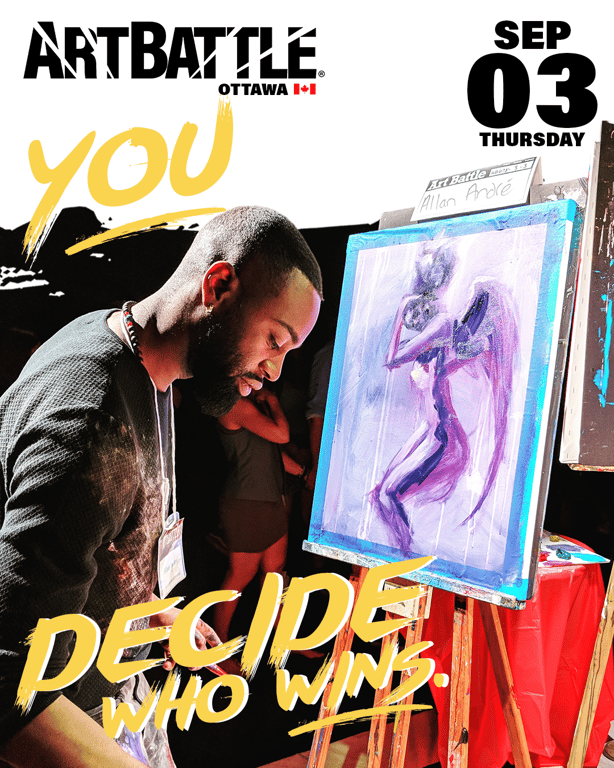 Promotional asset for Art Battle Ottawa on September 3, 2026: ab4124_ads_4-5.png.