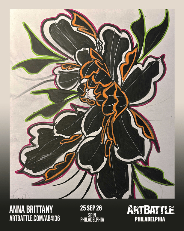 Promotional asset for Art Battle Philadelphia on September 25, 2026: ab4136_anna brittany.png.