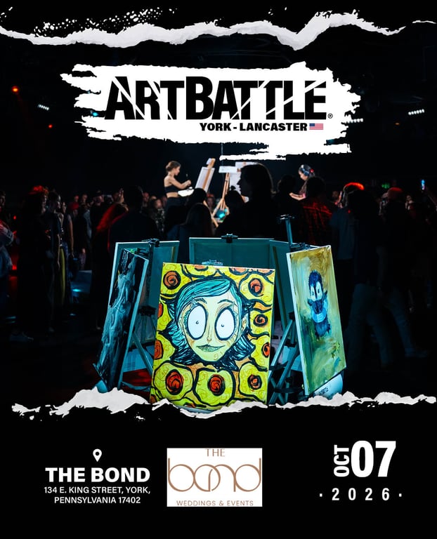 Promotional asset for Art Battle this event on October 7, 2026: AB4135 - Lancaster - 07OCT26A5.jpg.