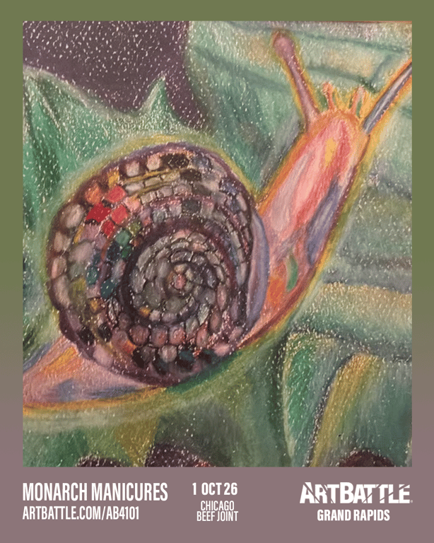 Promotional asset for Art Battle Grand Rapids on October 1, 2026: ab4101_monarch manicures.png.