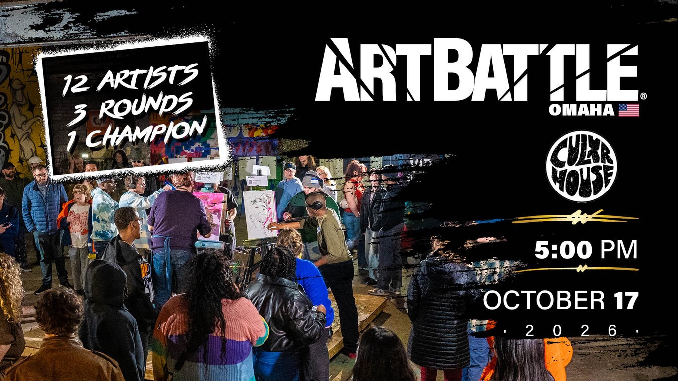 Promotional asset for Art Battle Omaha on October 17, 2026: AB4070 - Omaha -17OCT26A2.jpg.