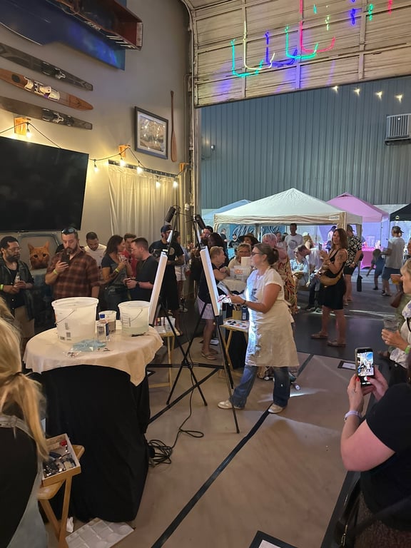 Crowd at Art Battle