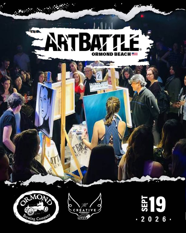 Promotional asset for Art Battle Ormond Beach on September 19, 2026: AB4099 - Ormond Beach - 19SEP2026A5.jpg.