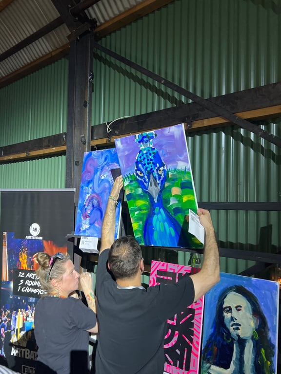 Art Battle event team